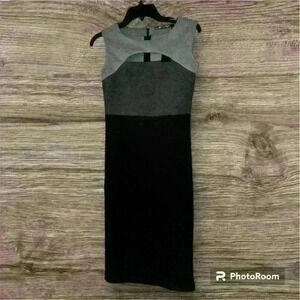 NWT Boutique Love at First Sight Women's Black Sheath Dress Size Small